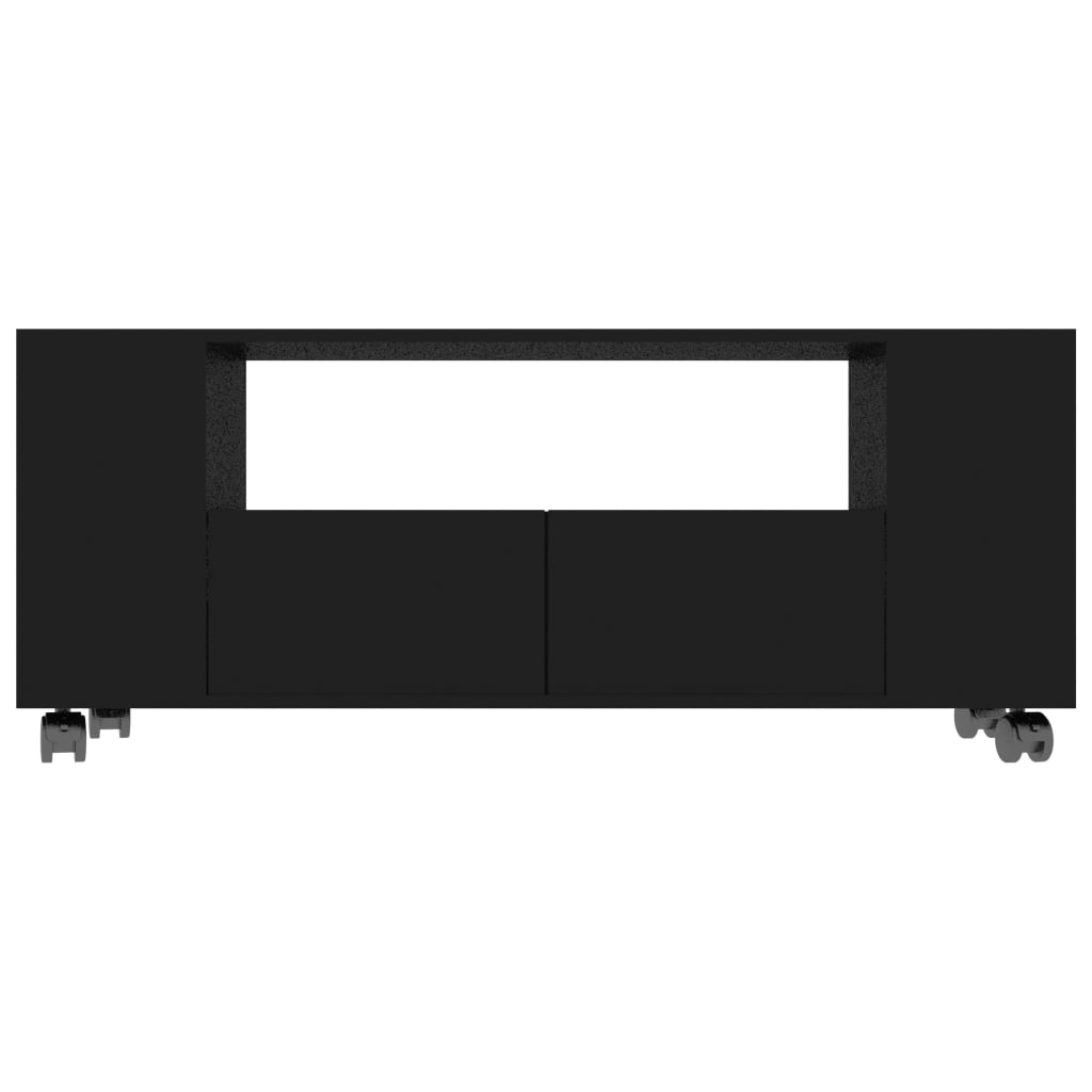 vidaXL Comodă TV, negru, 120x35x48 cm, lemn prelucrat