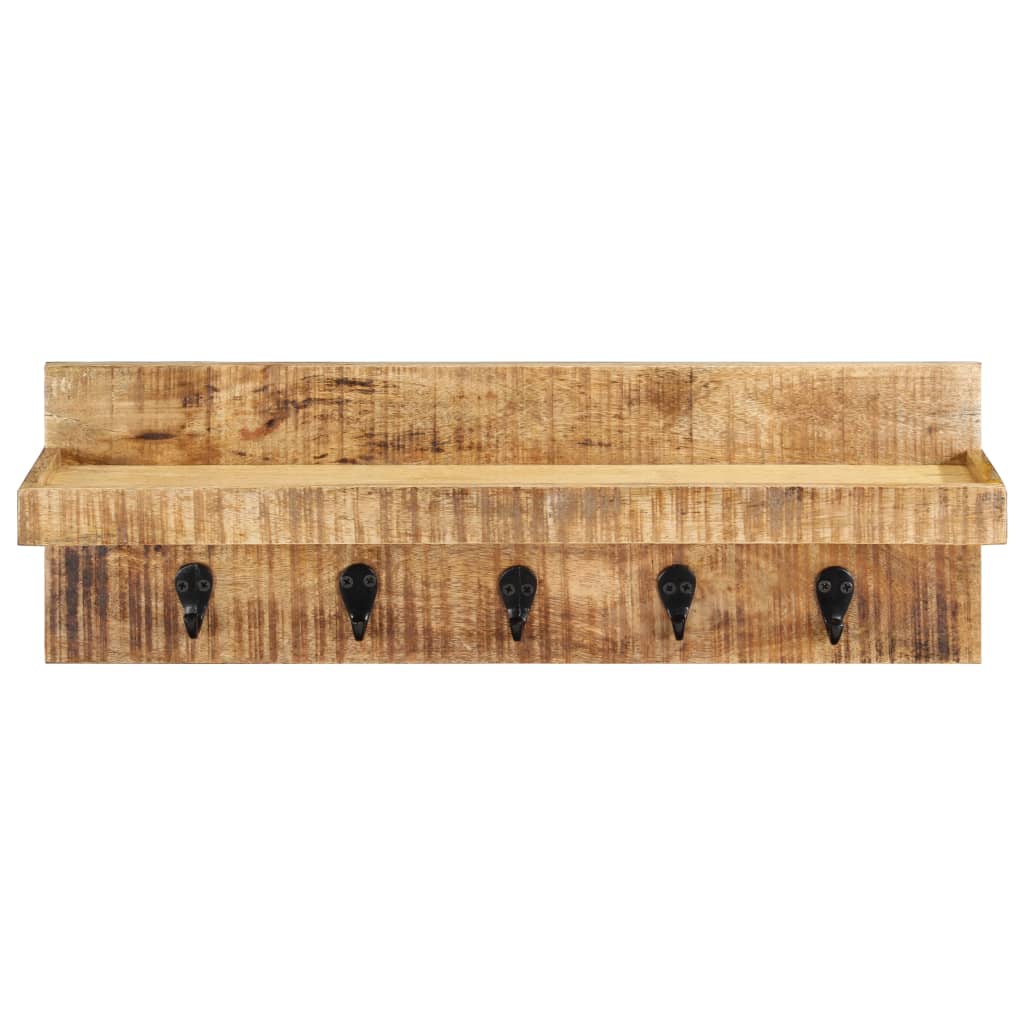 vidaXL Cuier de haine de perete, 60 x 15 x 20 cm, lemn masiv de mango