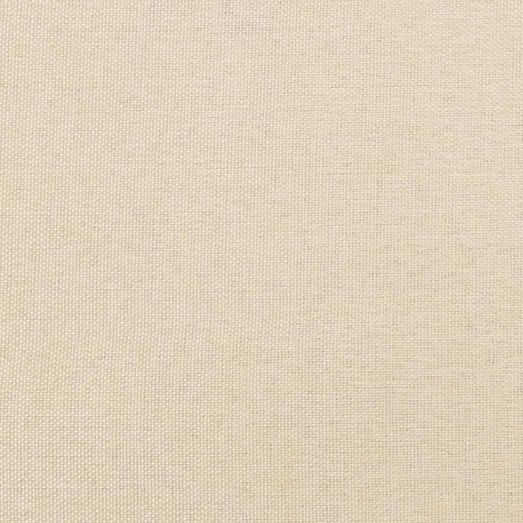 vidaXL Tăblie de pat cu aripioare, crem, 93x16x118/128 cm, textil