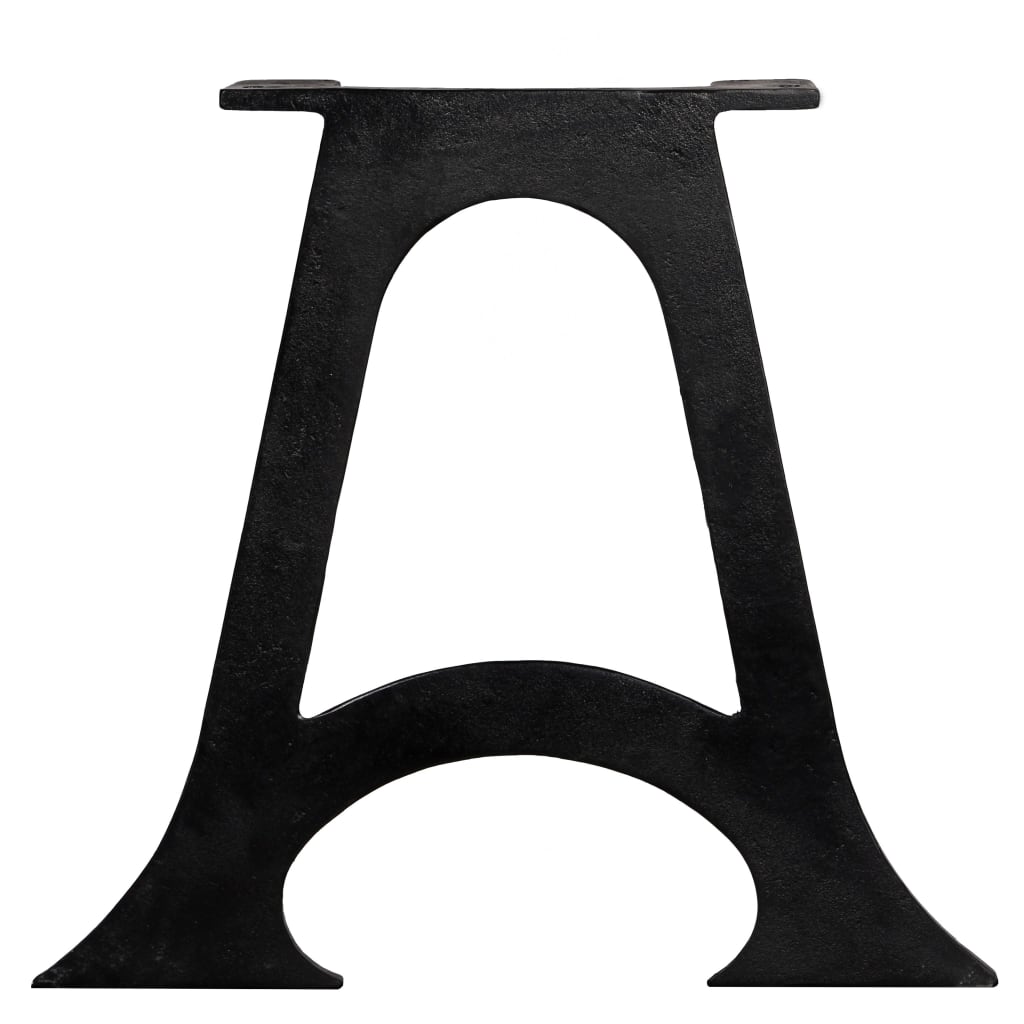 vidaXL Picioare masă de cafea 2 buc, bază arcuită în formă de A, fontă