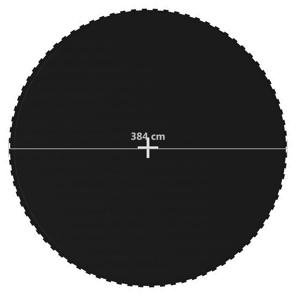 vidaXL Podea din pânză pentru trambulină rotundă de 4,27 m, negru
