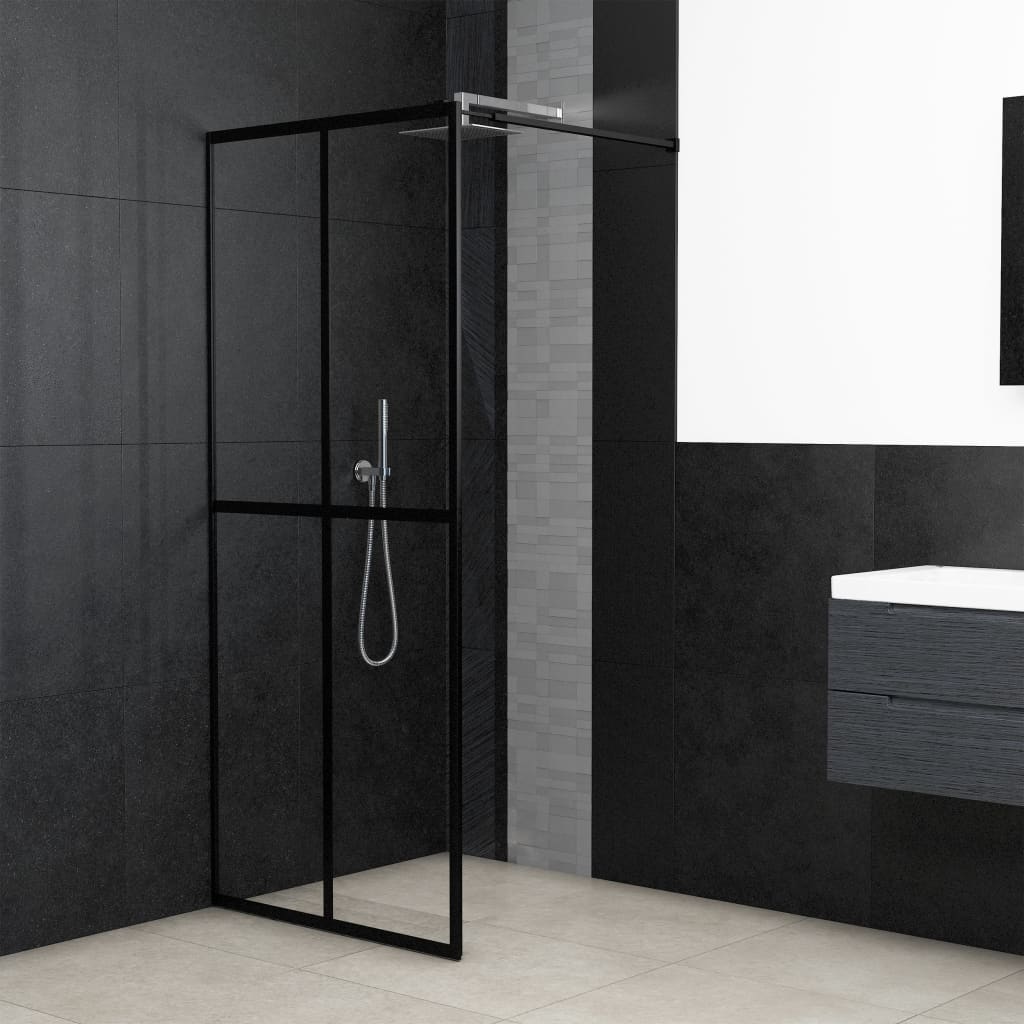 vidaXL Paravan duș walk-in, 90x195 cm, sticlă securizată transparentă