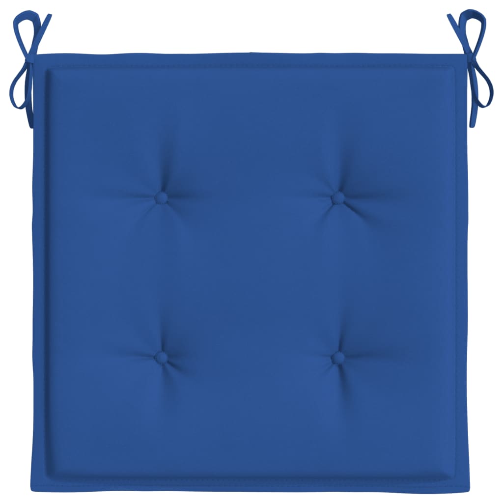 vidaXL Perne scaune grădină 4 buc. albastru 50x50x3 cm țesătură Oxford