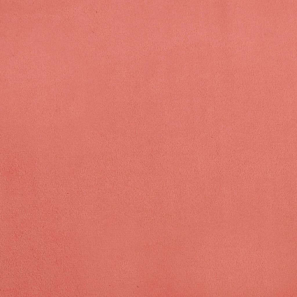vidaXL Taburet, roz, 60x60x36 cm, catifea