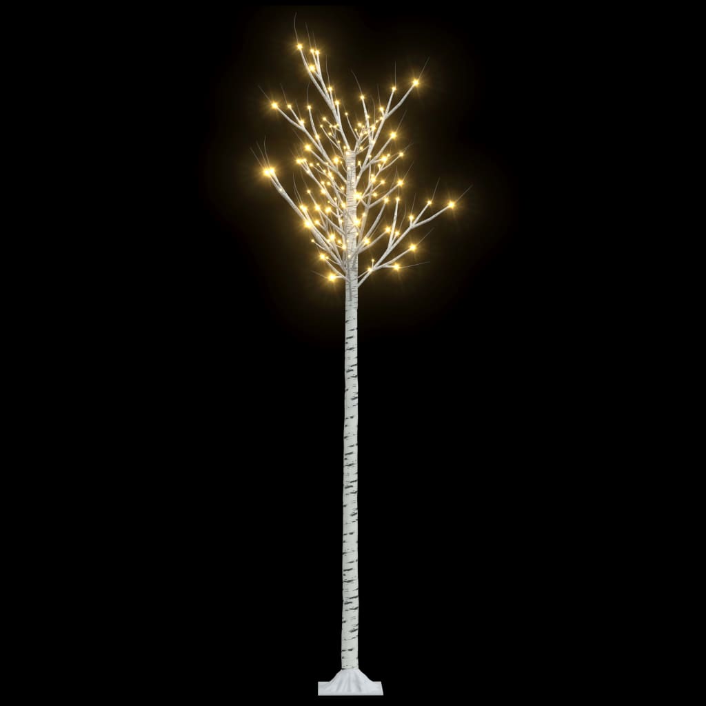 vidaXL Pom Crăciun 200 LED-uri alb cald 2,2 m salcie interior/exterior