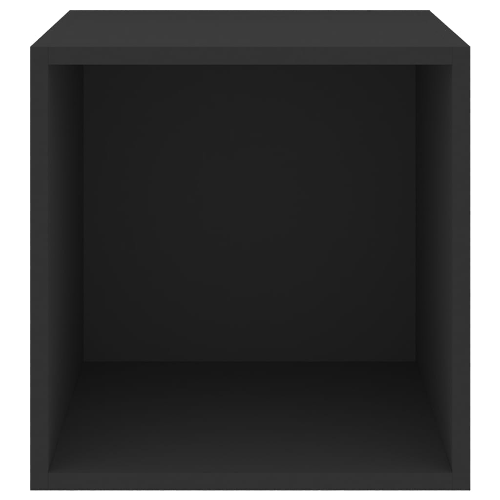 vidaXL Dulap de perete, negru, 37x37x37 cm, PAL
