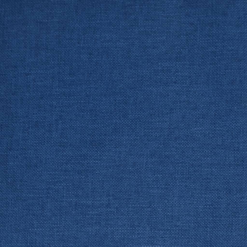 vidaXL Scaune de bucătărie pivotante, 6 buc., albastru, textil