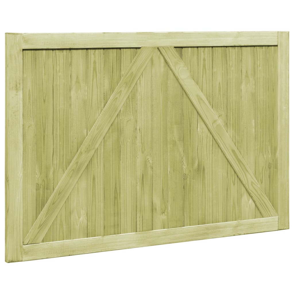 vidaXL Porți de grădină, 2 buc., 300x100 cm, lemn de pin tratat
