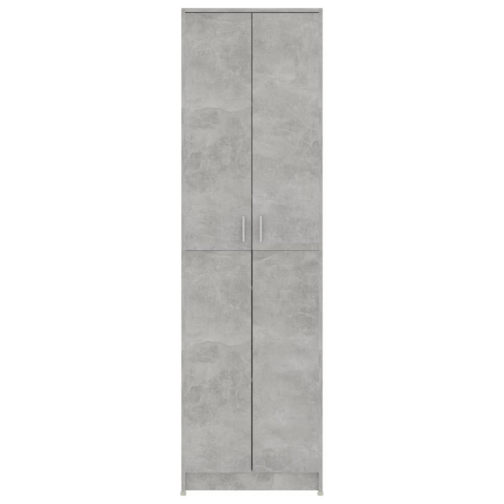 vidaXL Șifonier de hol, gri beton, 55x25x189 cm, PAL