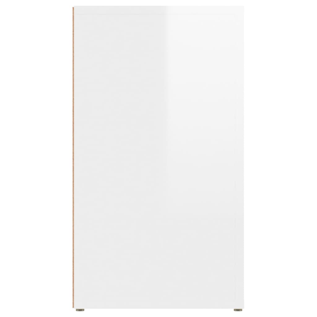 vidaXL Servantă, alb extralucios, 80x30x54 cm, lemn prelucrat