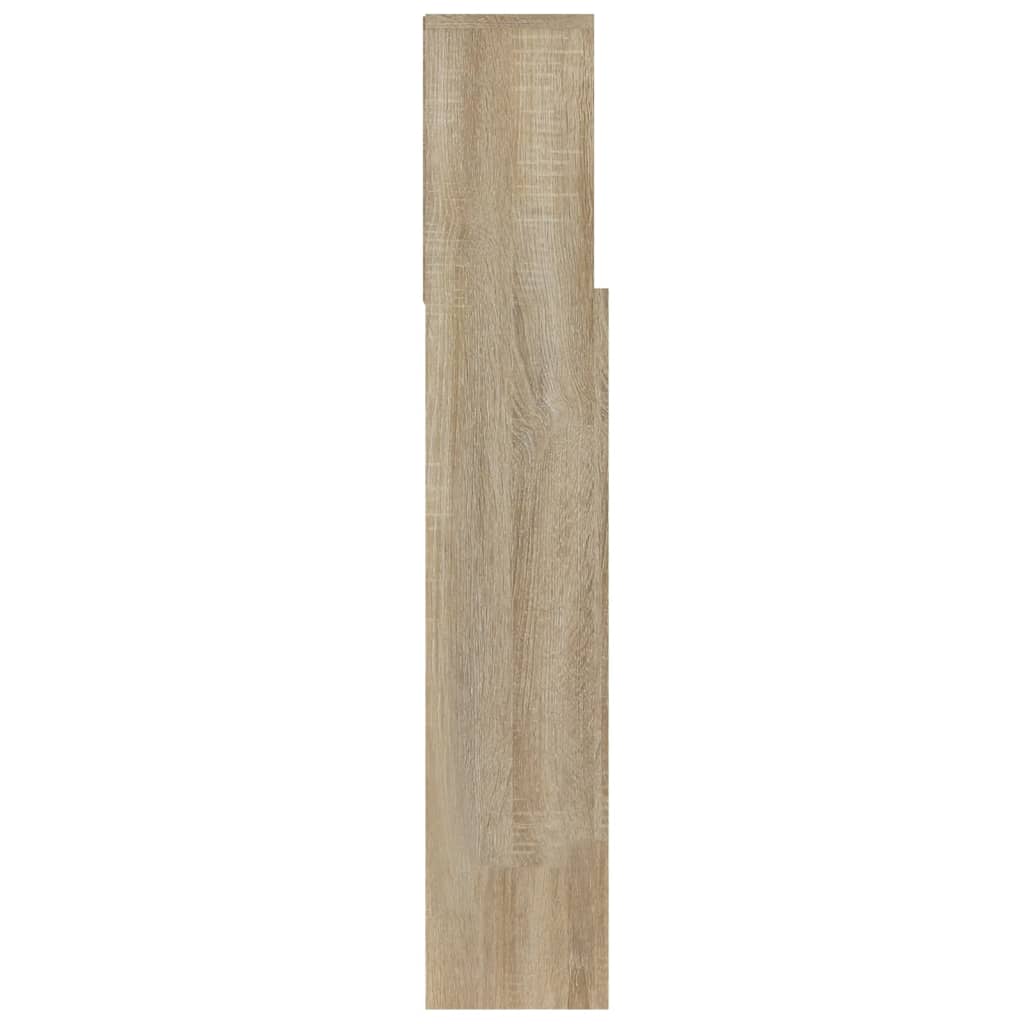 vidaXL Tăblie de pat cu dulap, stejar sonoma, 100x19x103,5 cm