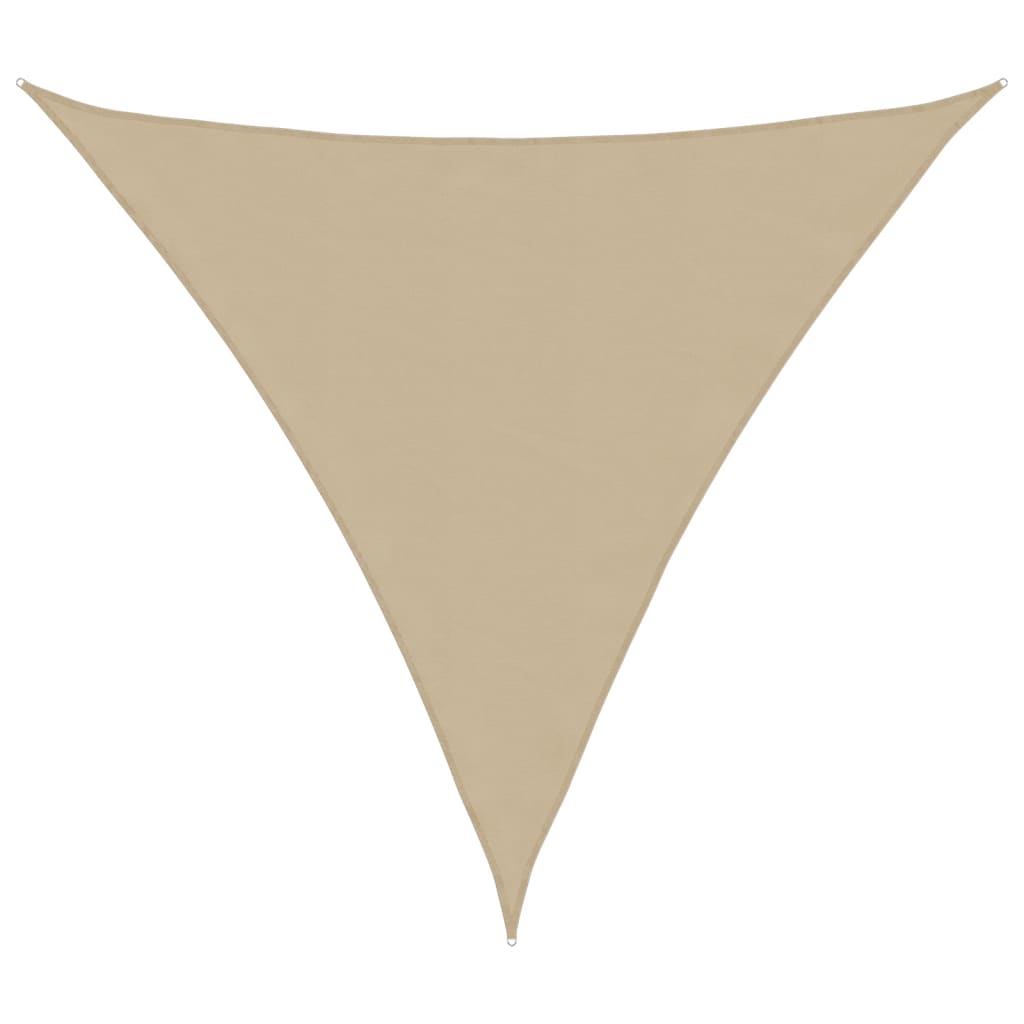 vidaXL Parasolar din țesătură oxford, triunghiular, 3,6x3,6x3,6 m, bej