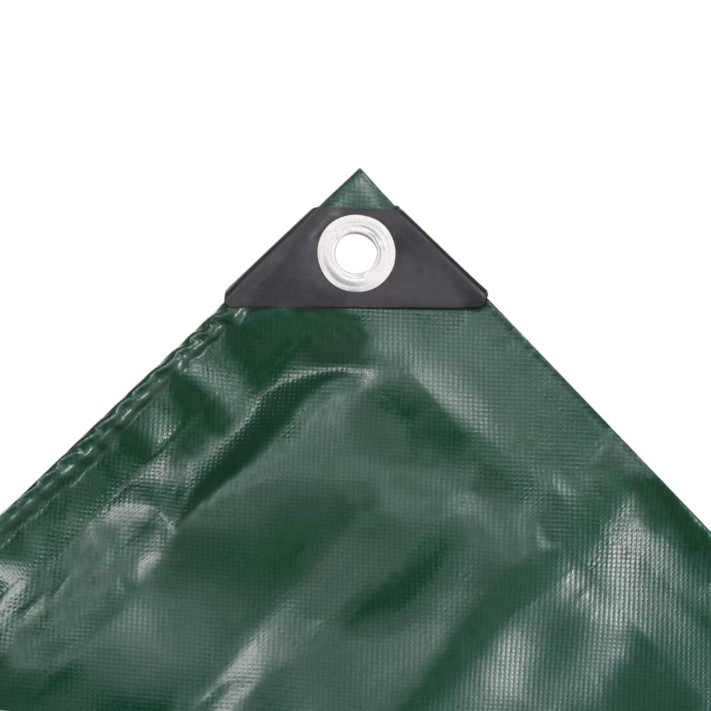 vidaXL Prelată, verde, 3,5 x 5 m, 650 g/m²