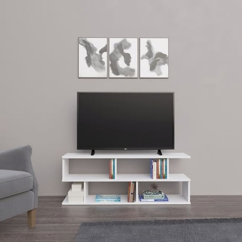 Homemania Suport TV „Su”, alb, 120x29,6x45 cm