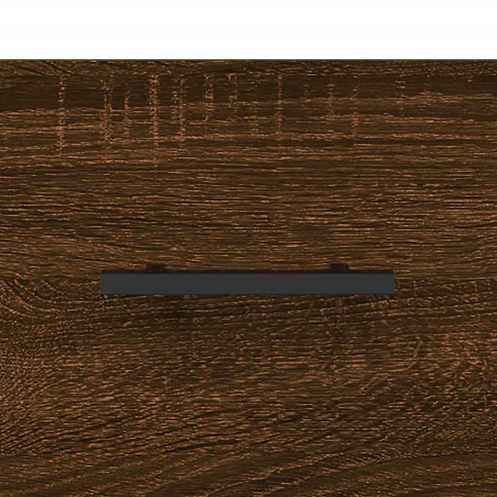 vidaXL Servantă, stejar maro, 34,5x34x90 cm, lemn compozit
