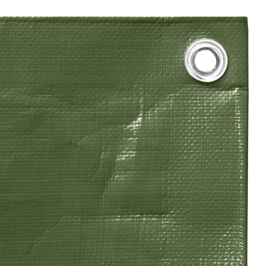 vidaXL Prelată 260 g/m², verde, 4x4 m, HDPE