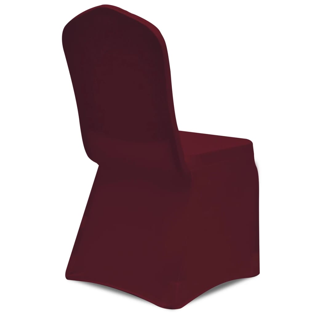 vidaXL Huse elastice pentru scaun, 100 buc., bordo