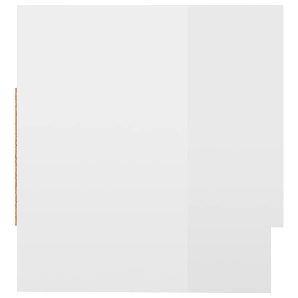 vidaXL Șifonier, alb extralucios, 70x32,5x35 cm, PAL