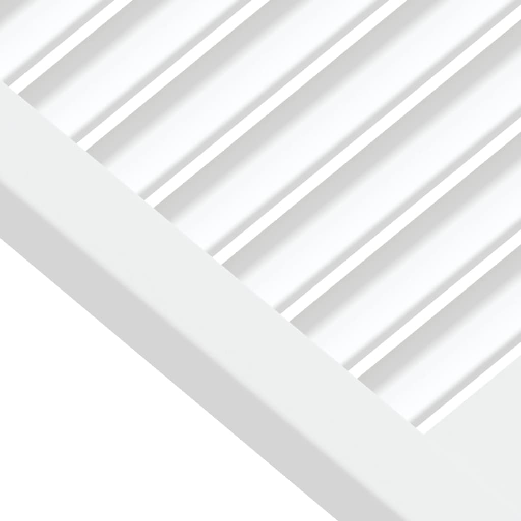 vidaXL Uși lamelare, 2 buc., alb, 61,5x49,4 cm, lemn masiv de pin