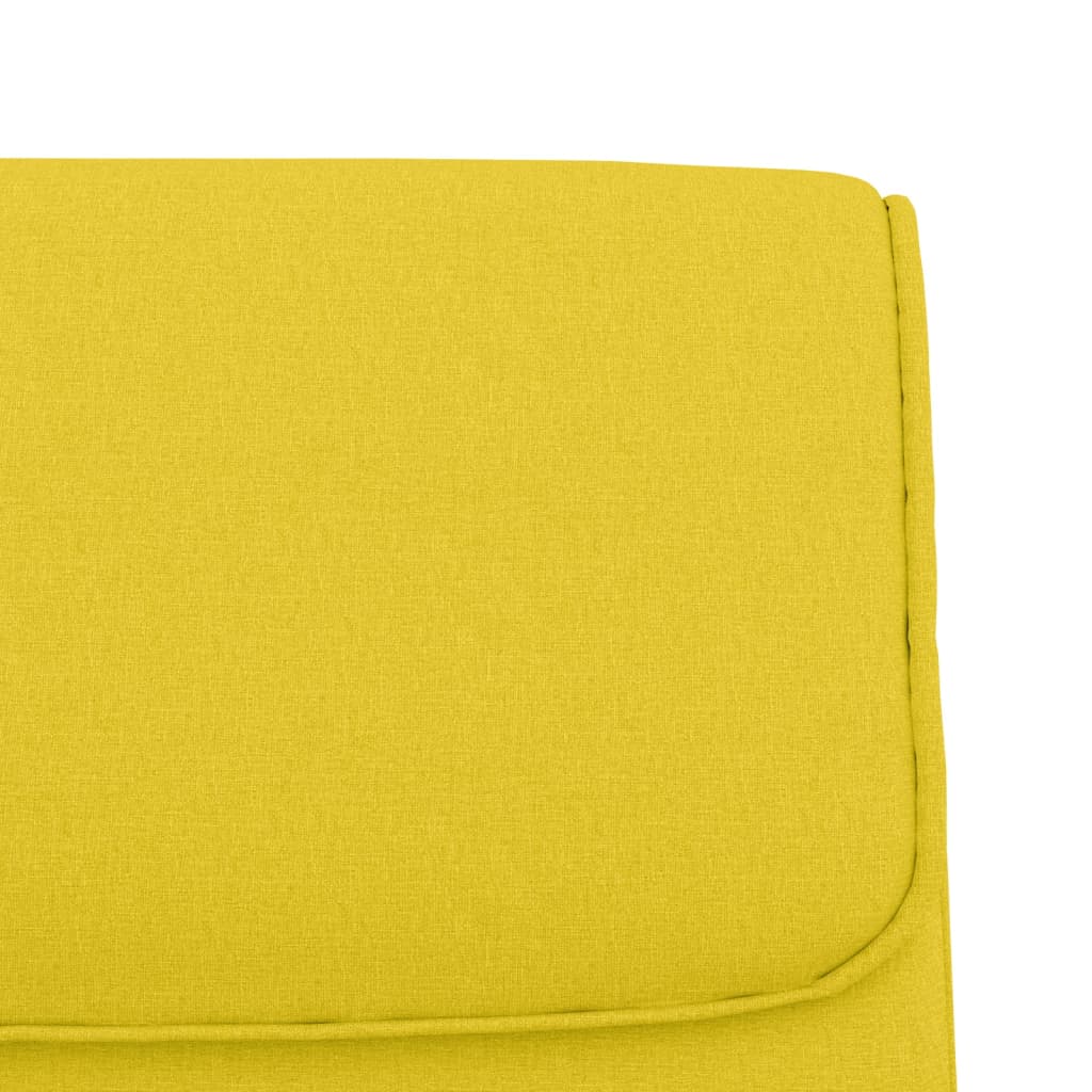 vidaXL Bancă, galben deschis, 100x64x80 cm, textil