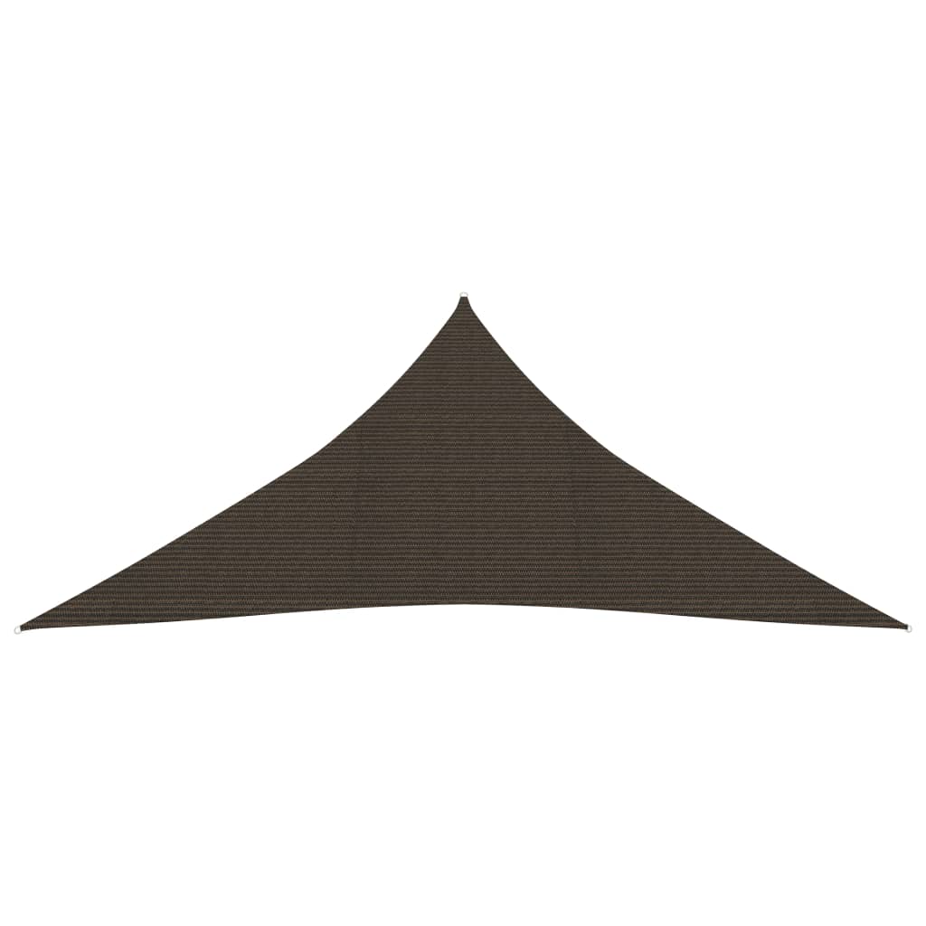 vidaXL Pânză parasolar, maro, 5x5x5 m, HDPE, 160 g/m²
