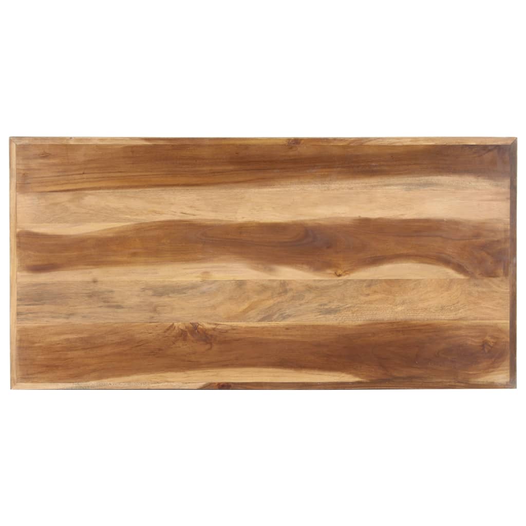 vidaXL Masă de bucătărie, 120x60x75 cm, lemn masiv cu finisaj miere