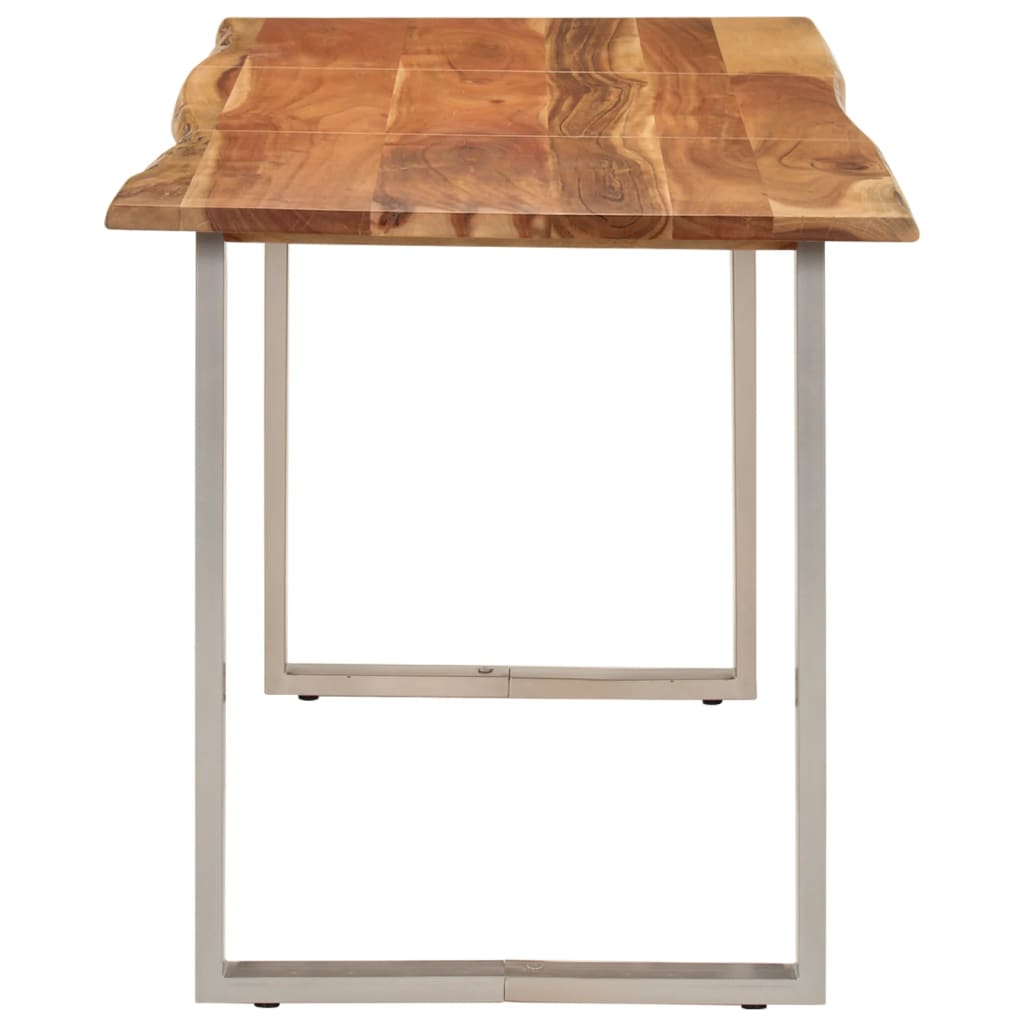vidaXL Masă de bucătărie, 140x70x76 cm, lemn masiv de acacia