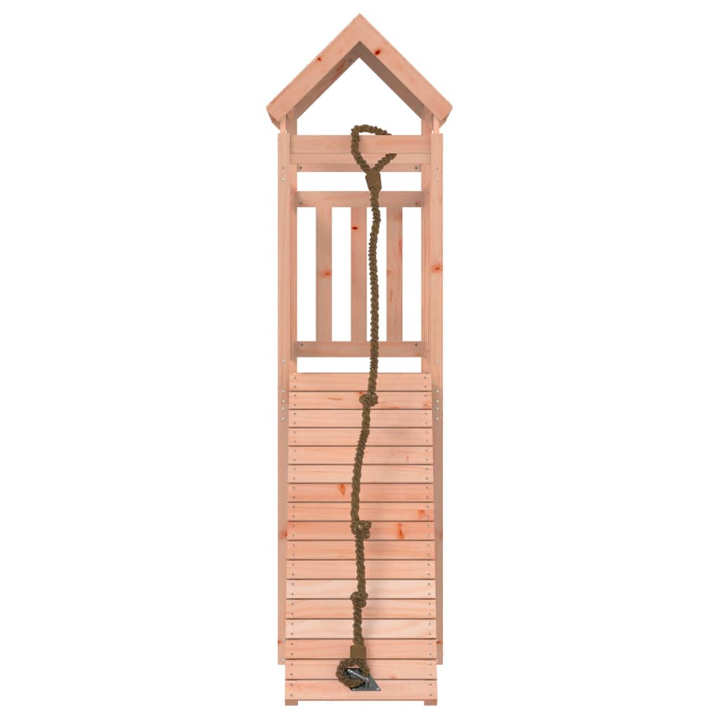 vidaXL Căsuță de joacă cu perete de cățărat, lemn masiv douglas