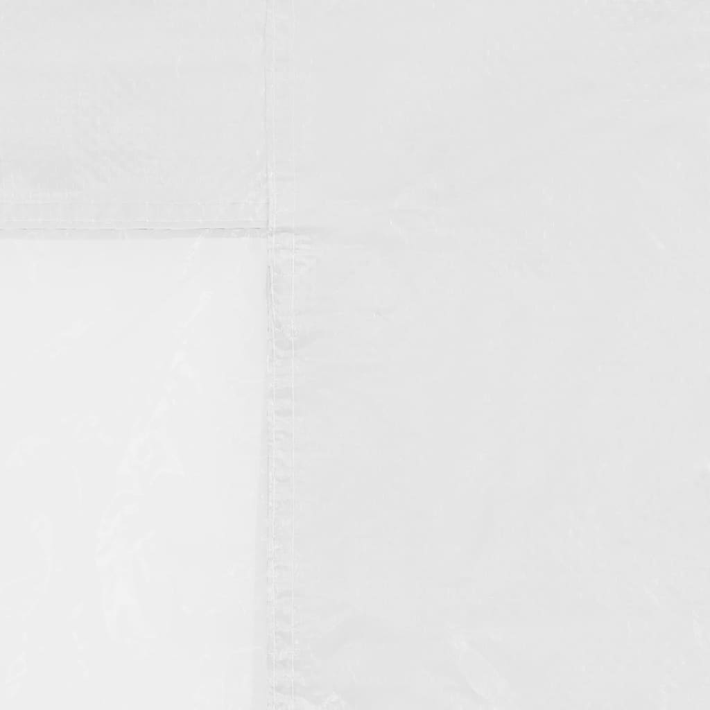 vidaXL Pereți laterali cort petrecere, 2 buc., alb, cu fereastră