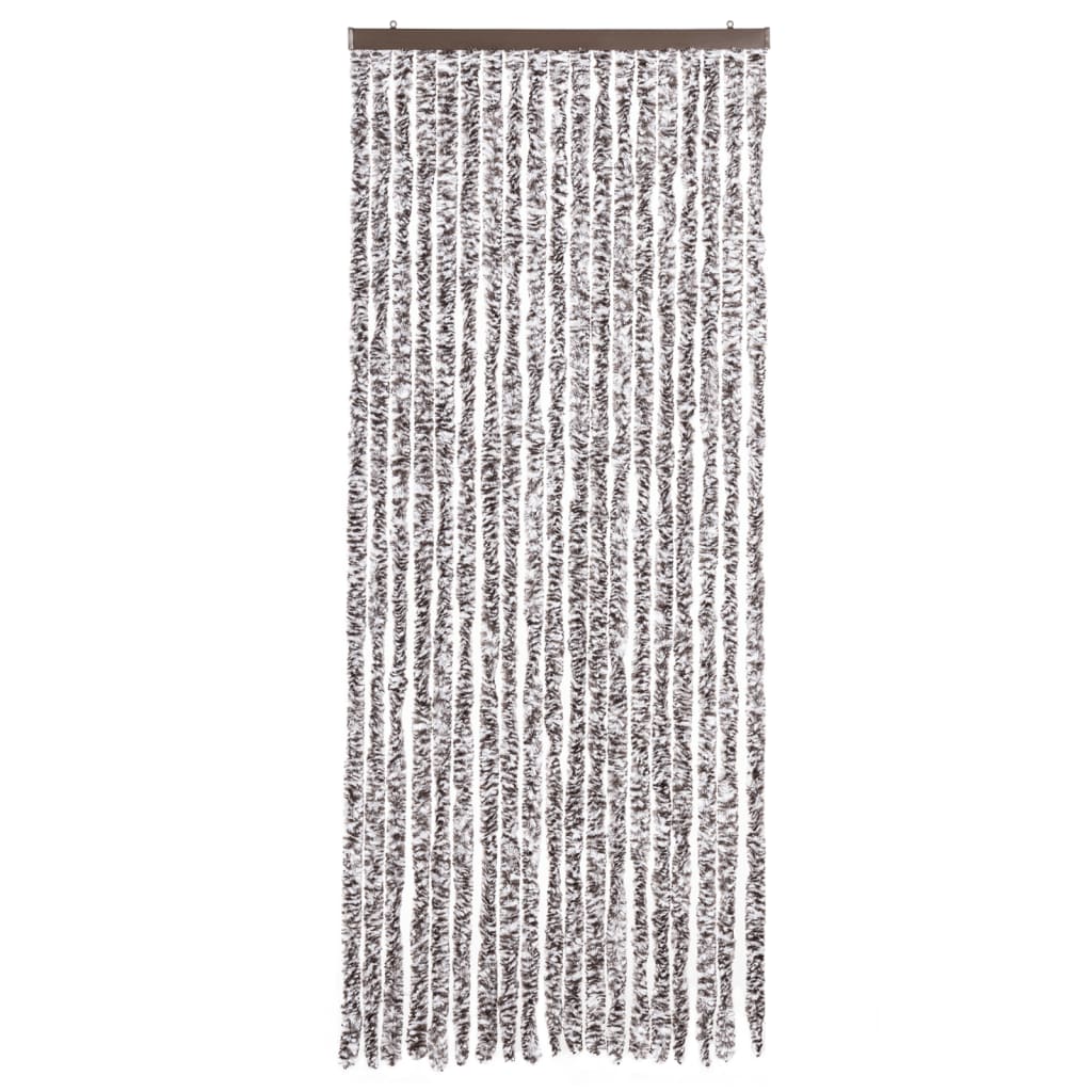 vidaXL Perdea pentru insecte, maro și bej, 56x200 cm, Chenille