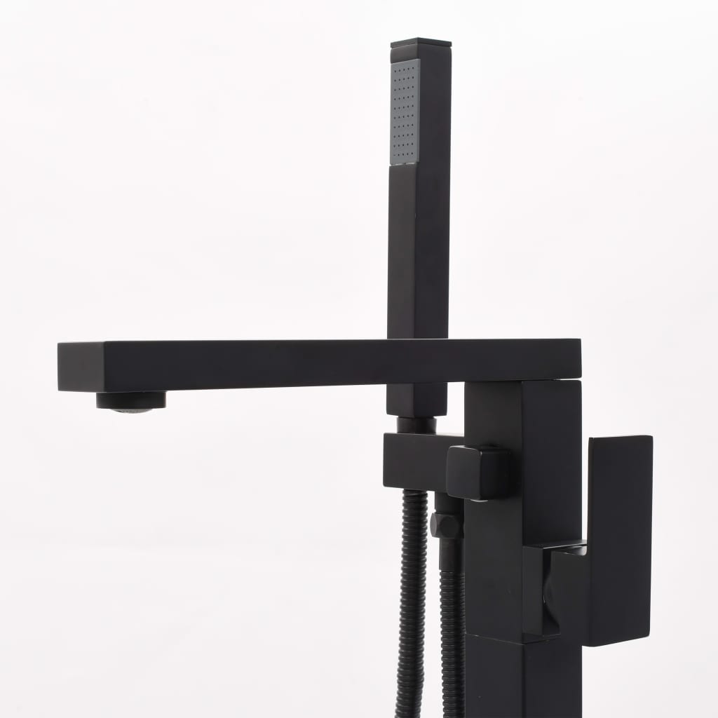 vidaXL Robinet de cadă independent, negru, 90 cm, oțel inoxidabil