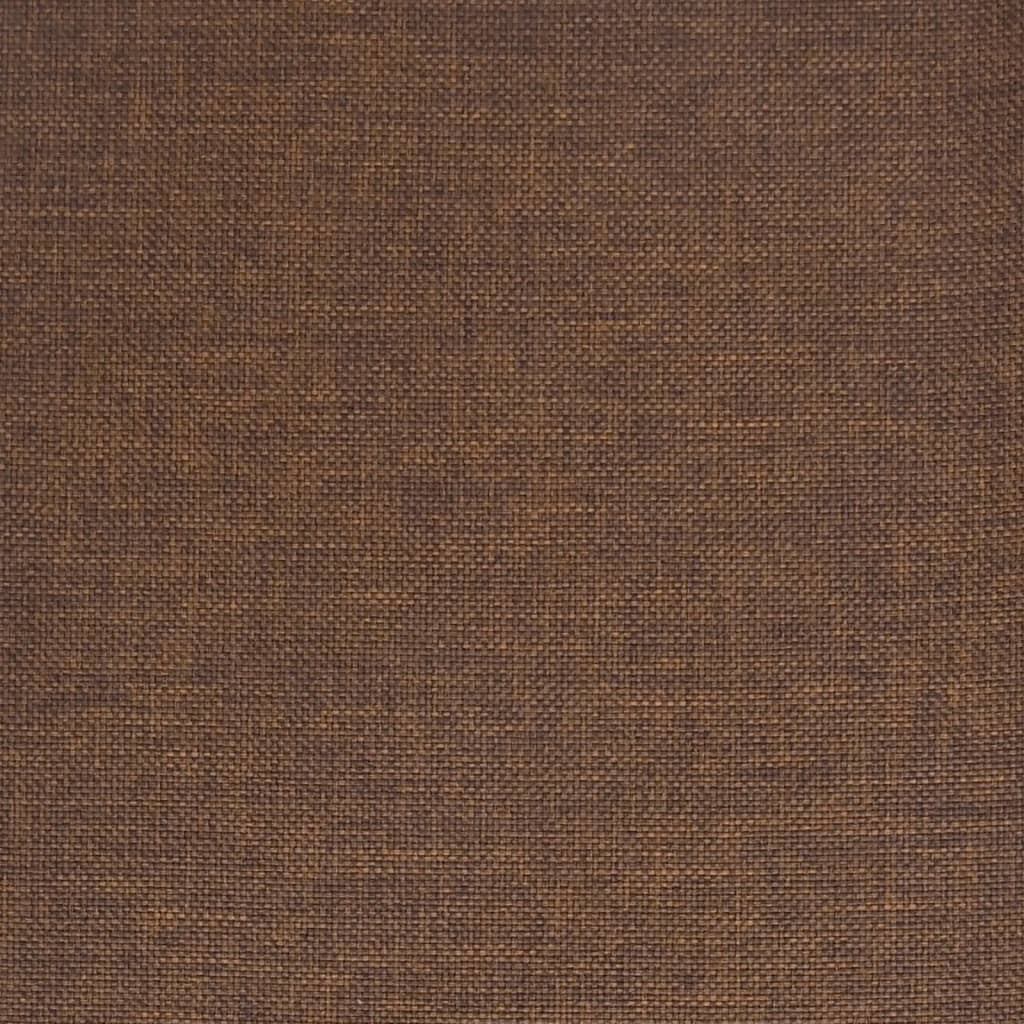 vidaXL Scaun de masă pivotant, maro, material textil