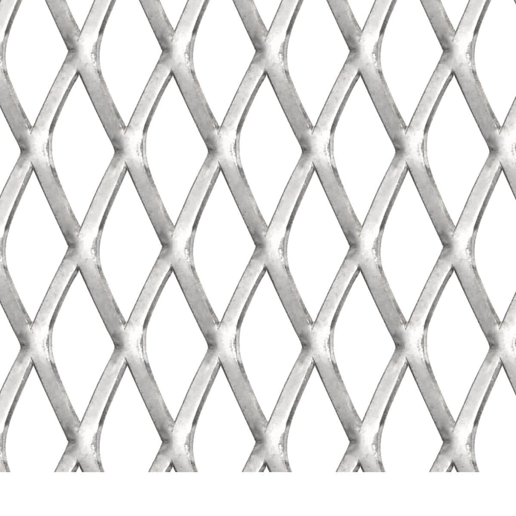 vidaXL Gard de sârmă grădină, 50x50 cm, 45x20x4 mm, oțel inoxidabil