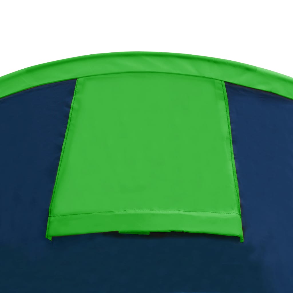 vidaXL Cort de camping, 4 persoane, bleumarin/verde