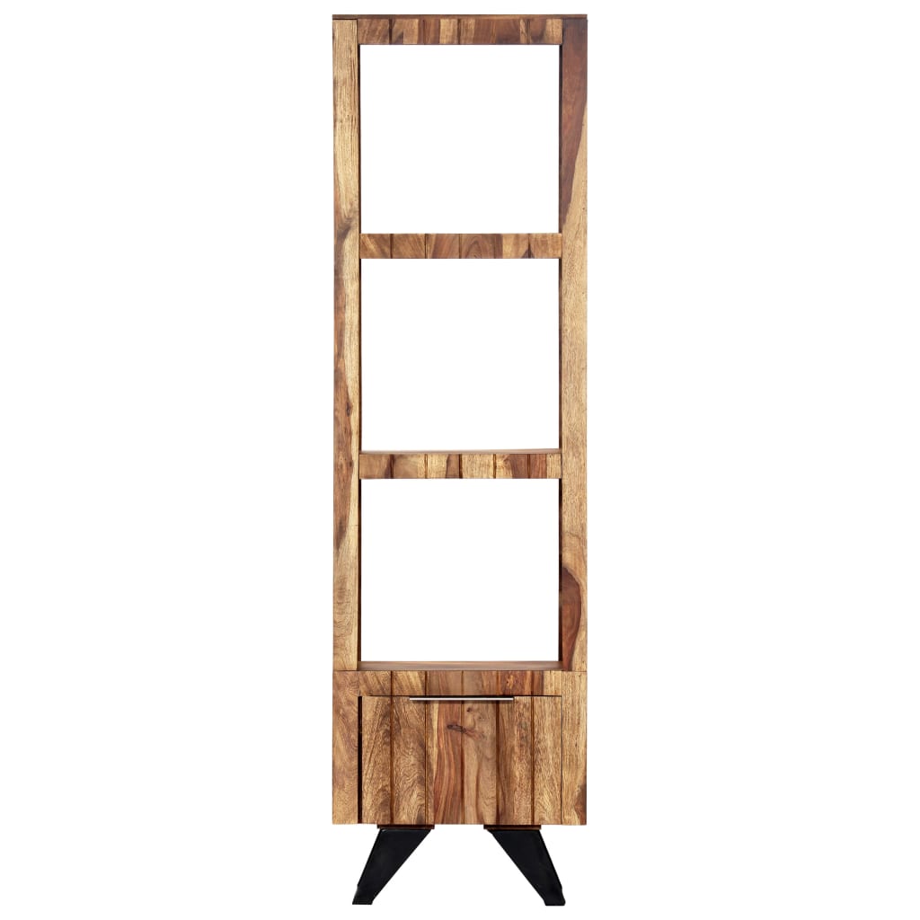 vidaXL Comodă înaltă, 45 x 28 x 180 cm, lemn masiv de sheesham