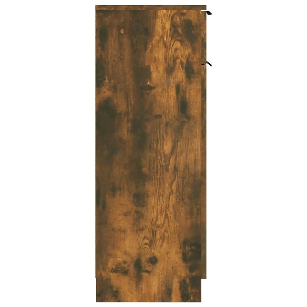vidaXL Dulap de baie, stejar fumuriu, 32x34x90 cm, lemn prelucrat