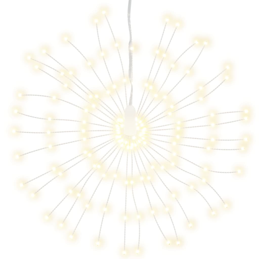 vidaXL Lămpi cu artificii de Crăciun, 4 buc., 560 LED, alb cald, 20 cm