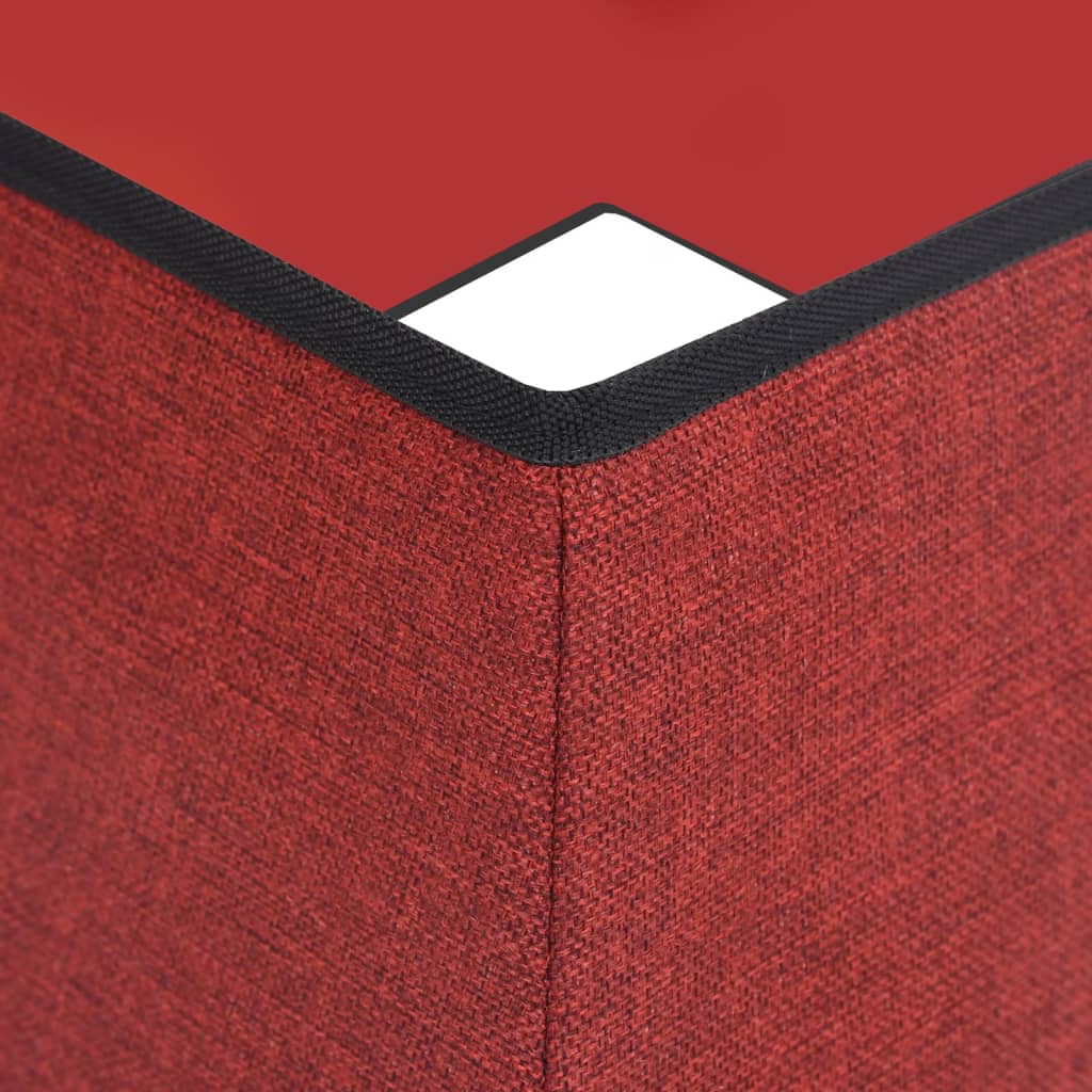 vidaXL Fustă brad de Crăciun, roșu și alb, 48x48x25 cm