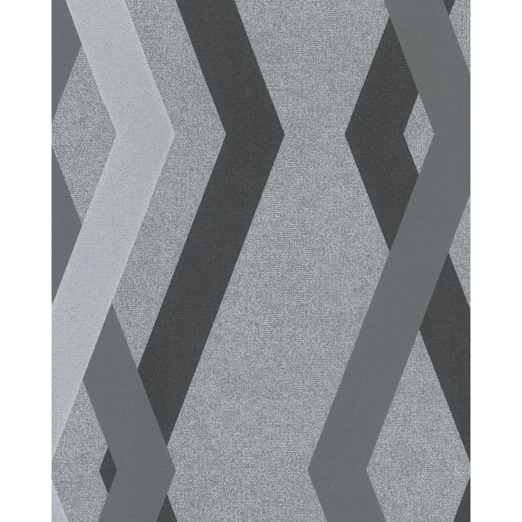 Noordwand Tapet "Topchic Graphic Lines Diamonds", gri și negru