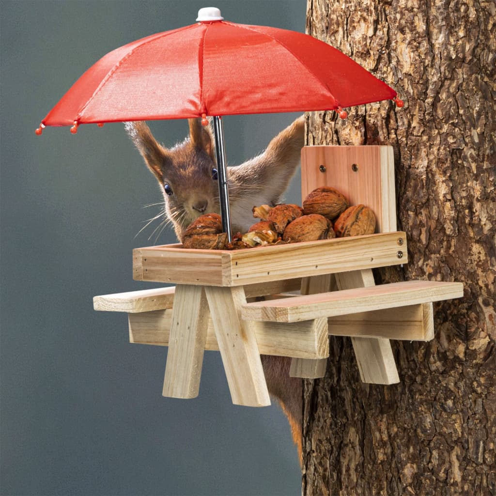 HI Hrănitor pentru veverițe cu umbrelă, bej