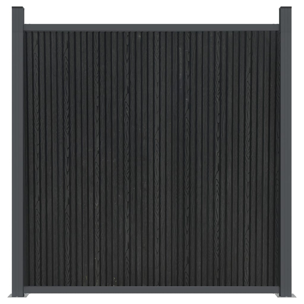 vidaXL Panouri de gard, gri, 180x186 cm, WPC