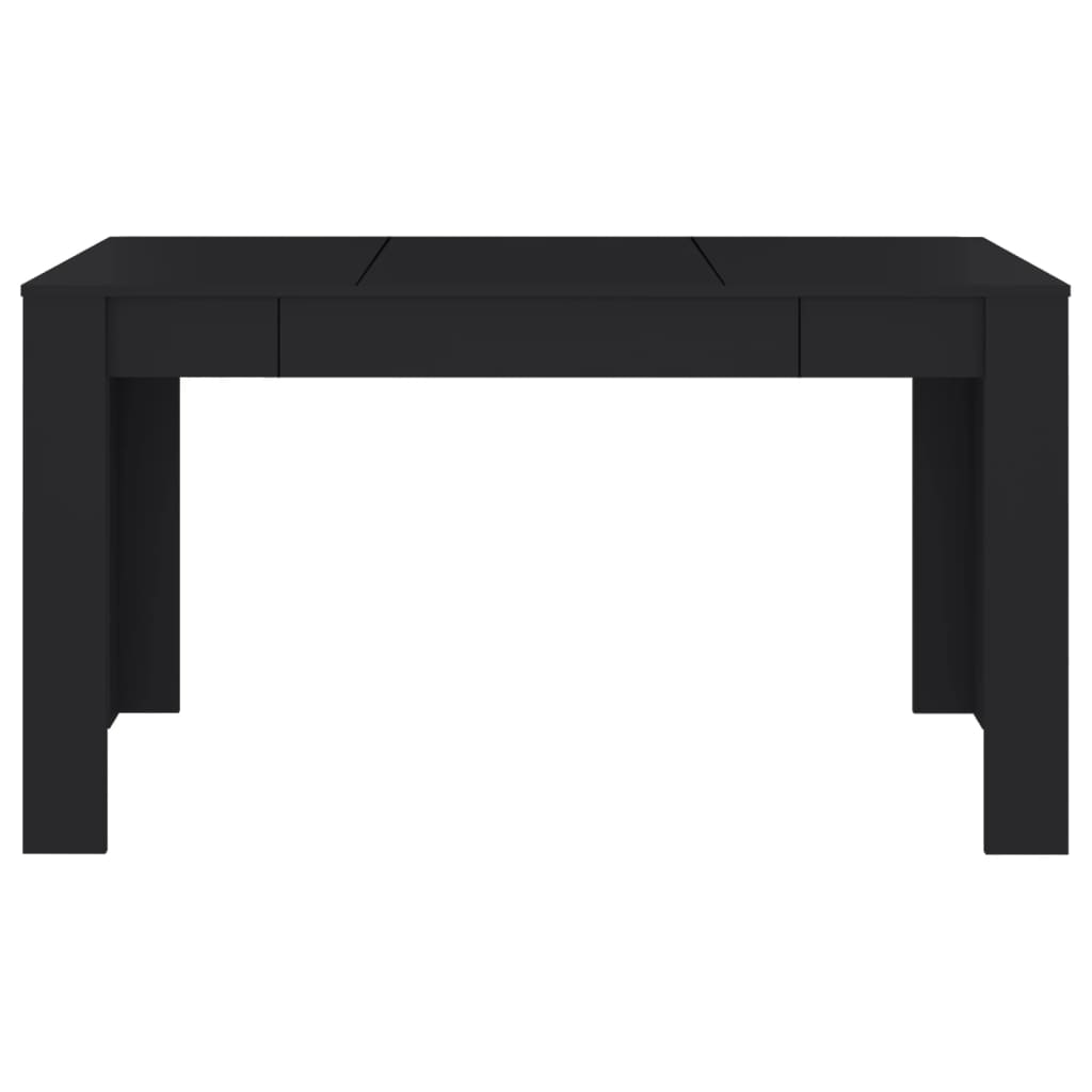vidaXL Masă de bucătărie, negru, 140x74,5x76 cm, PAL