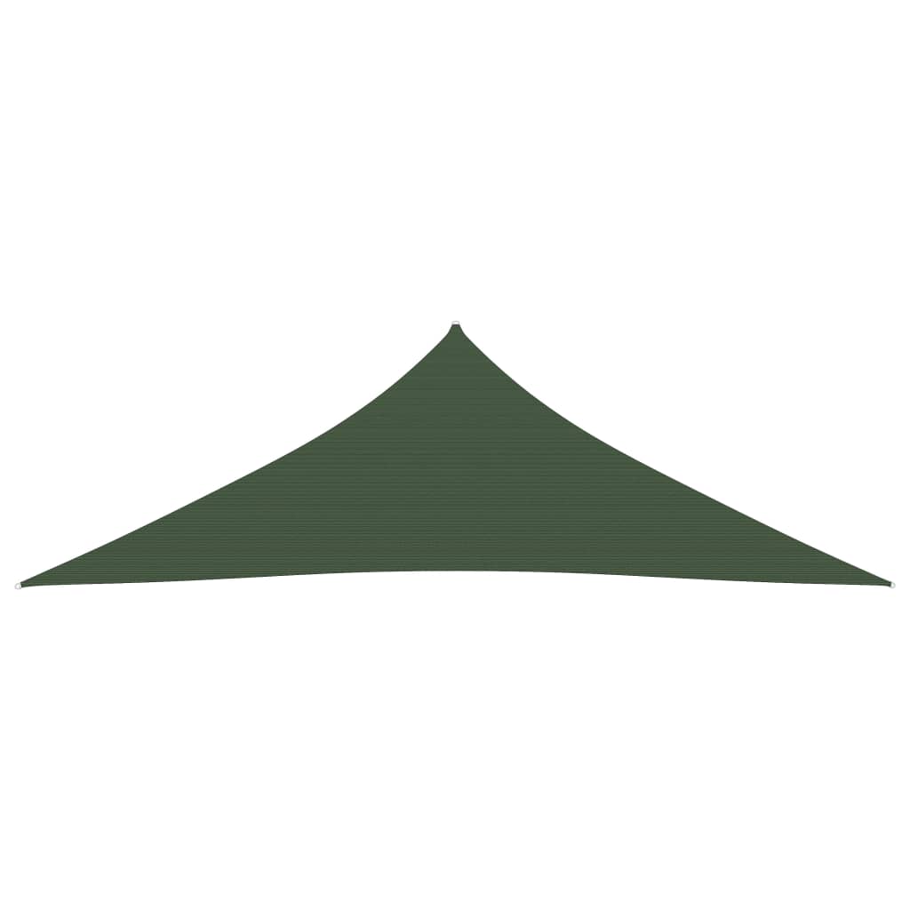 vidaXL Pânză parasolar, verde închis, 5x5x6 m, 160 g/m², HDPE