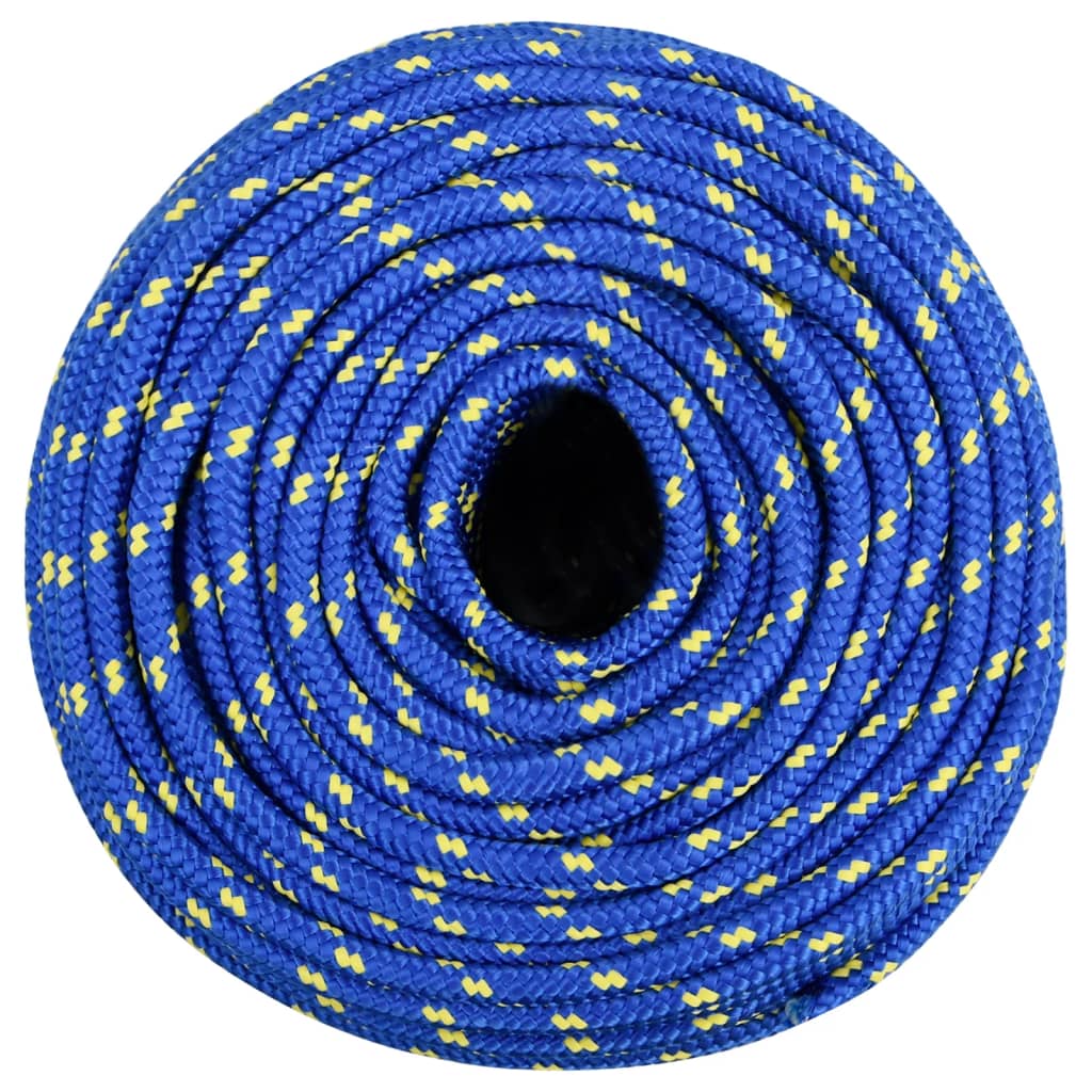 vidaXL Frânghie de barcă, albastru, 8 mm, 50 m, polipropilenă