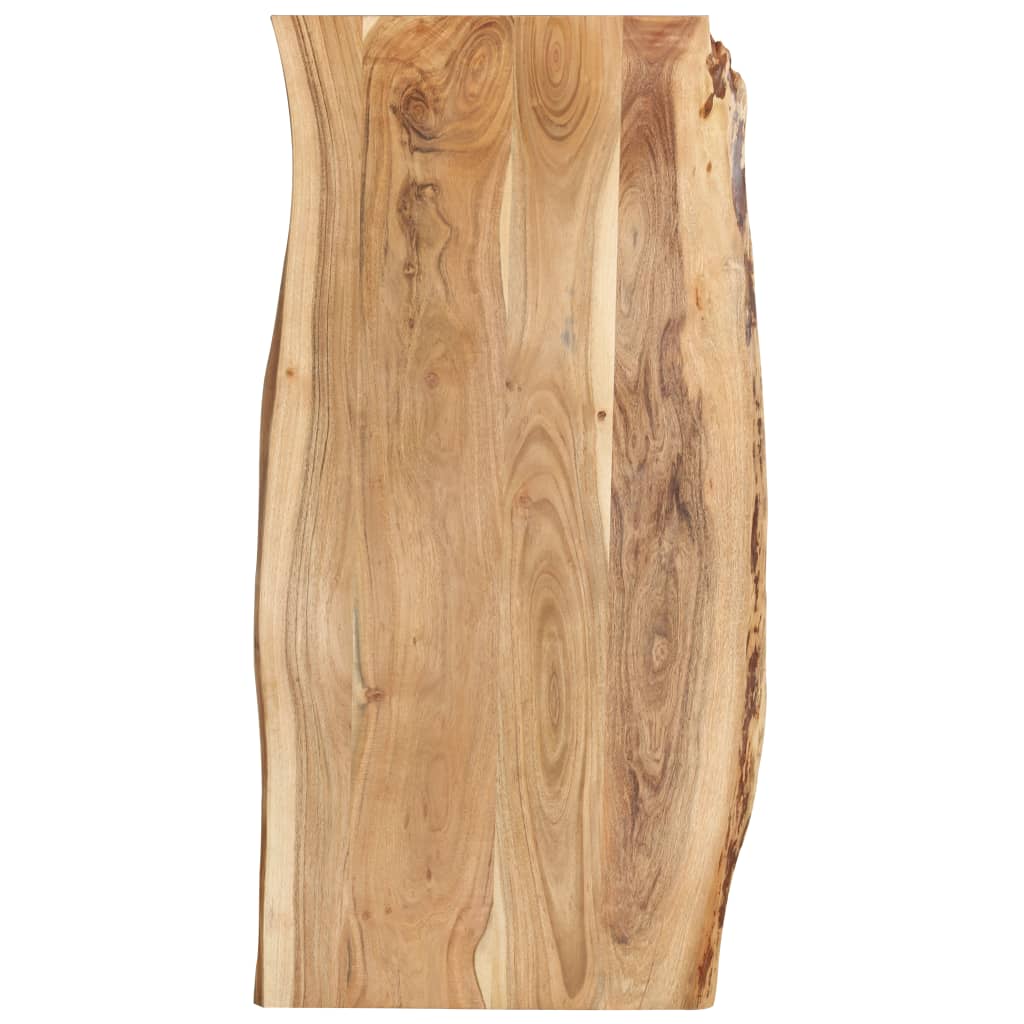 vidaXL Blat de masă, 118x(50-60)x2,5 cm, lemn masiv de acacia
