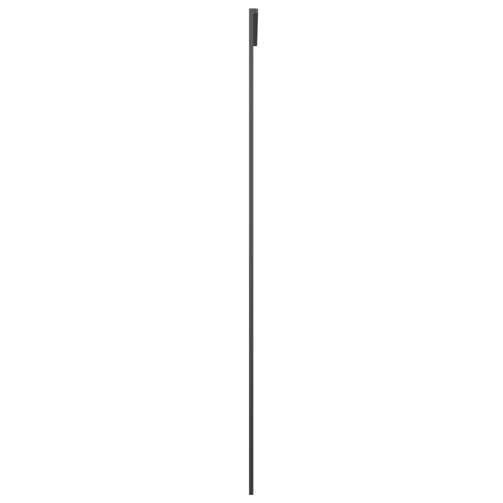 vidaXL Ușă glisantă, negru, 76x205 cm, aluminiu și sticlă ESG