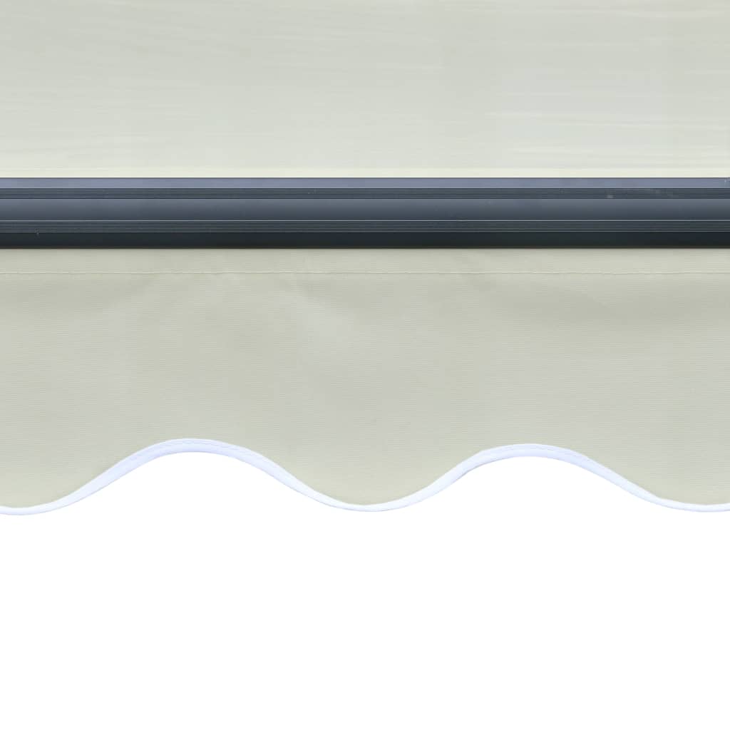 vidaXL Copertină retractabilă cu senzor vânt & LED, crem, 300x250 cm