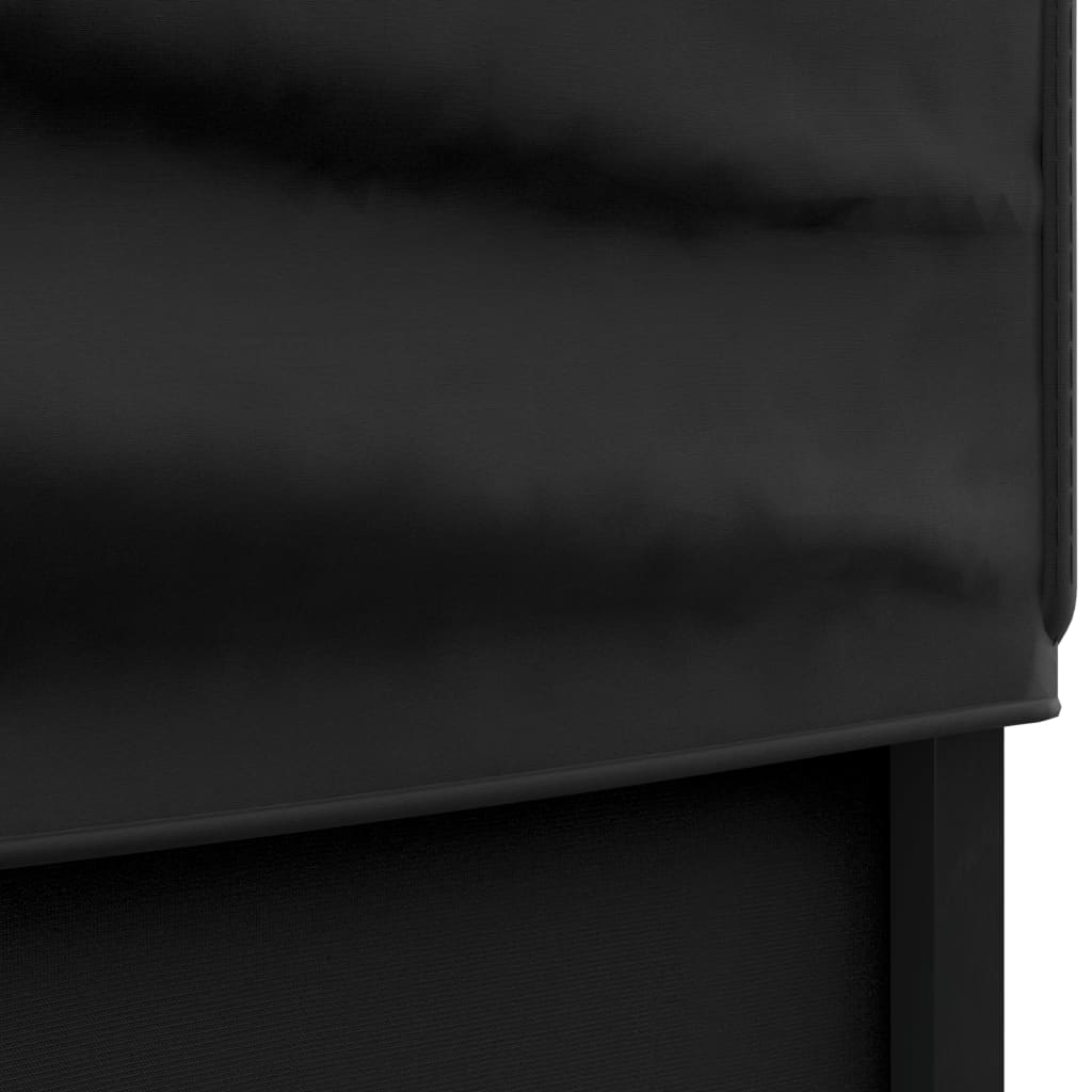 vidaXL Cort pliabil pentru petrecere, pereți laterali, negru, 3x6 m