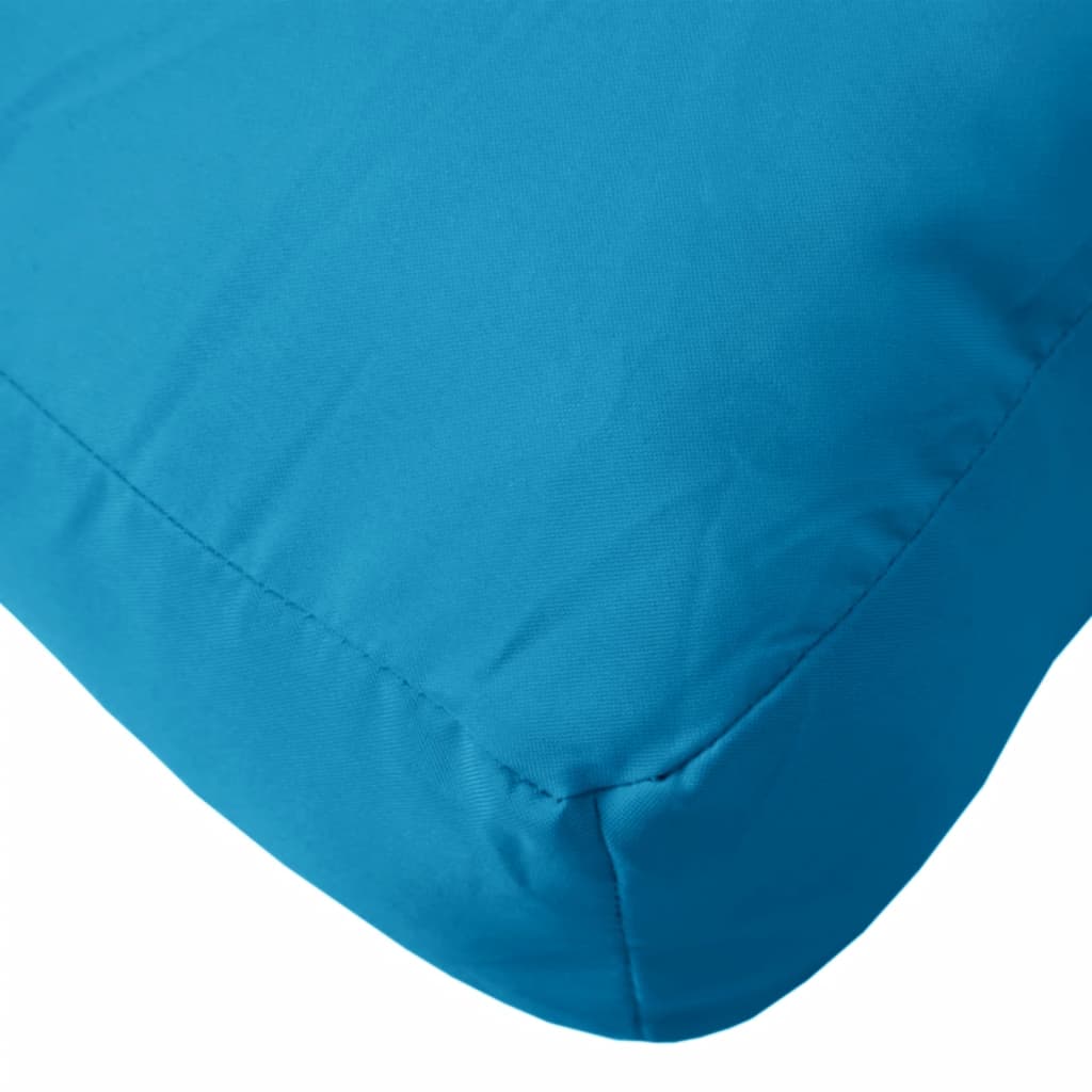 vidaXL Perne canapea din paleți, 3 buc., albastru deschis, textil