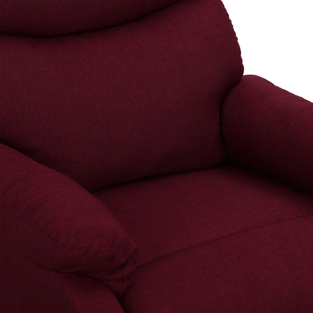 vidaXL Fotoliu de masaj rabatabil vertical, violet, material textil